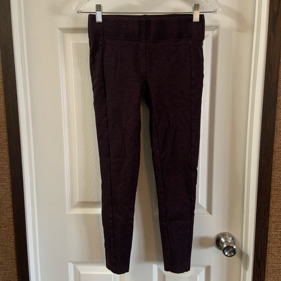 Loft Outlet Plum/Purple Thick Knit Leggings XS - Picture 1 of 9